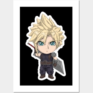 Cloud Strife Chibi Posters and Art